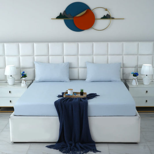 Fitted Bed Sheet- PFT002 Fitted Sheets Apricot