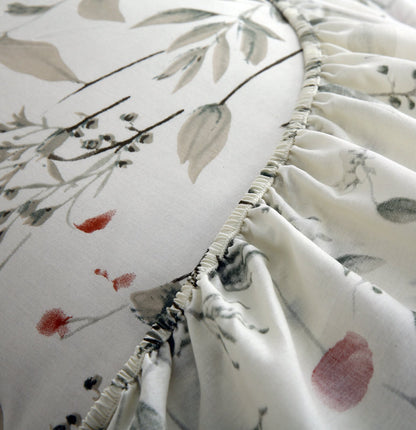 Fitted Bed Sheet- PFT003 Fitted Sheets Apricot