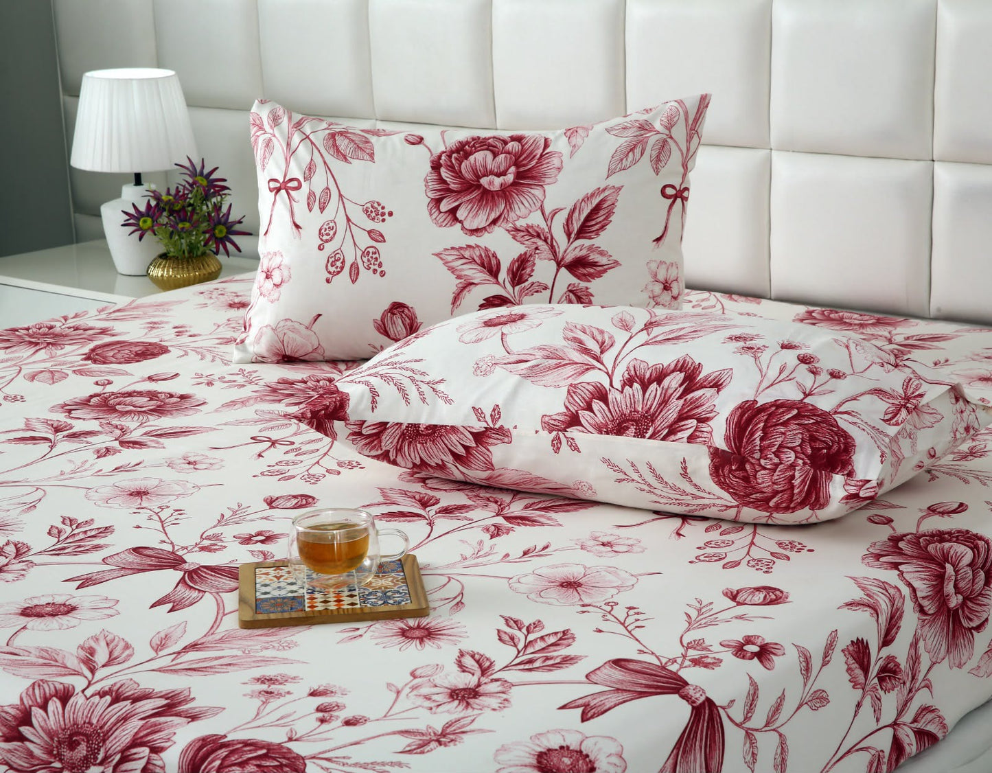 Fitted Bed Sheet- PFT001 Fitted Sheets Apricot