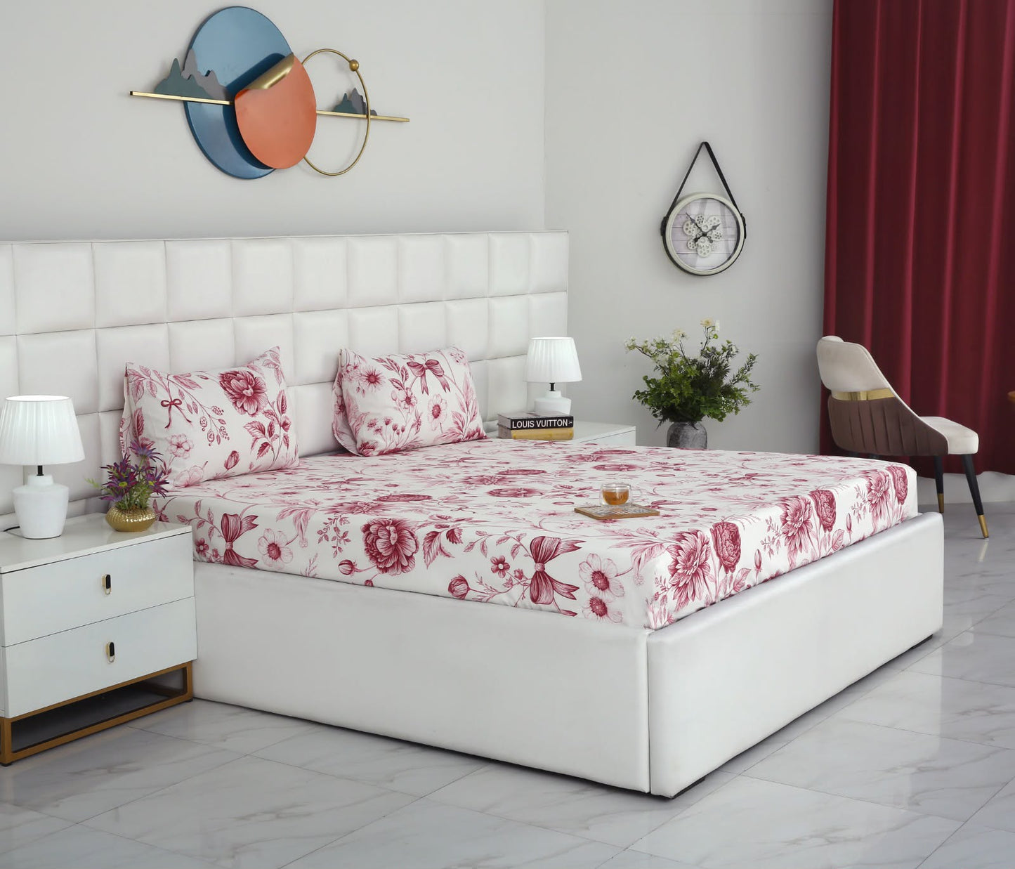 Fitted Bed Sheet- PFT001 Fitted Sheets Apricot