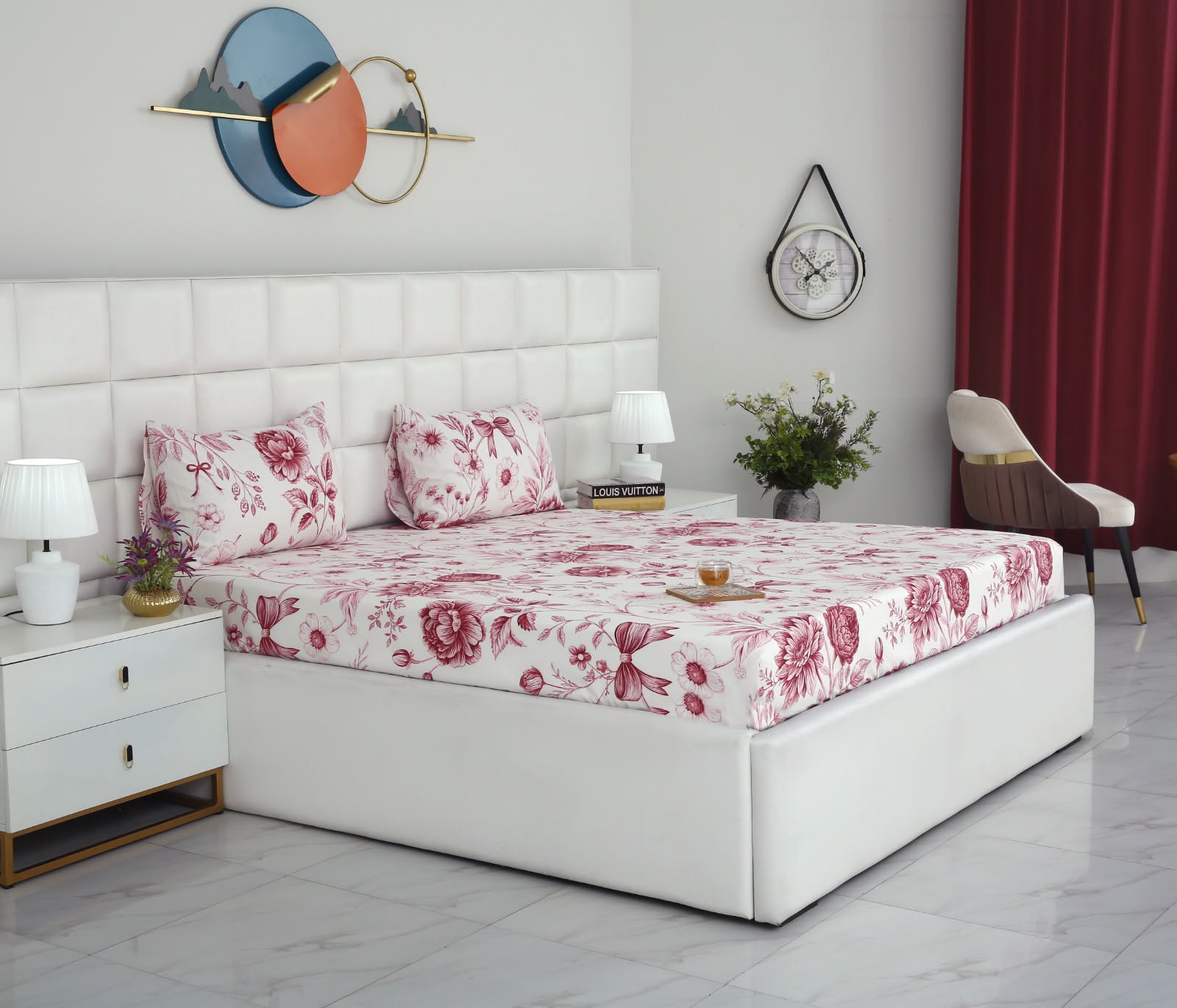 Fitted Bed Sheet- PFT001 Fitted Sheets Apricot