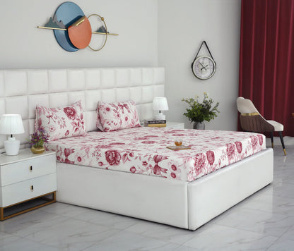 Fitted Bed Sheet- PFT001 Fitted Sheets Apricot