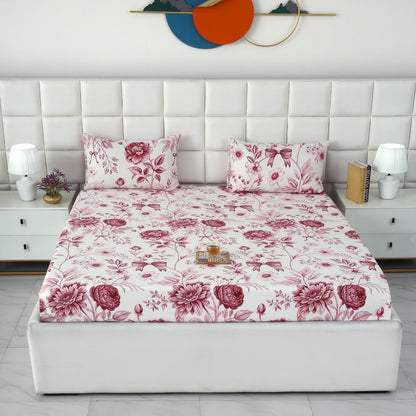 Fitted Bed Sheet- PFT001 Fitted Sheets Apricot