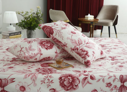 Fitted Bed Sheet- PFT001 Fitted Sheets Apricot