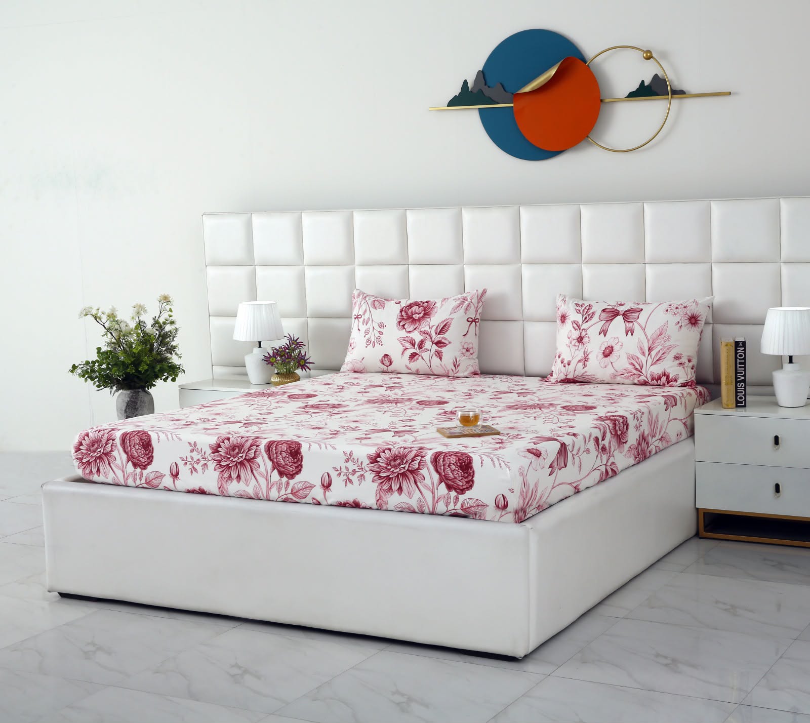 Fitted Bed Sheet- PFT001 Fitted Sheets Apricot