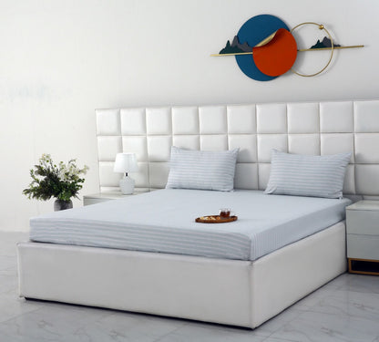 Fitted Bed Sheet- PFT009 Fitted Sheets Apricot