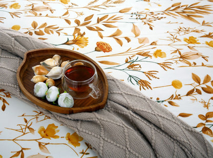 Fitted Bed Sheet- PFT007 Fitted Sheets Apricot