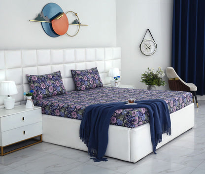 Percale Fitted Bed Sheet- PFL004