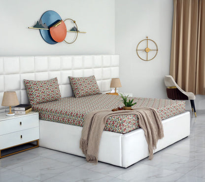 Percale Fitted Bed Sheet- PFL003