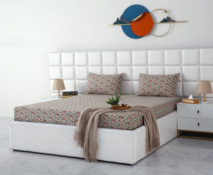 Percale Fitted Bed Sheet- PFL003
