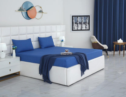 Fitted Bed Sheet- PFT013 Fitted Sheets Apricot