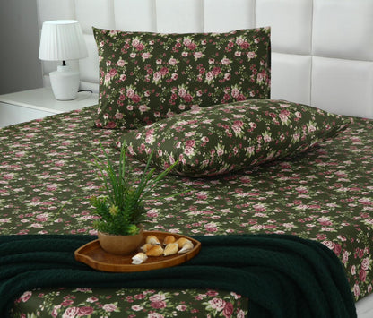 Percale Fitted Bed Sheet- PFL001