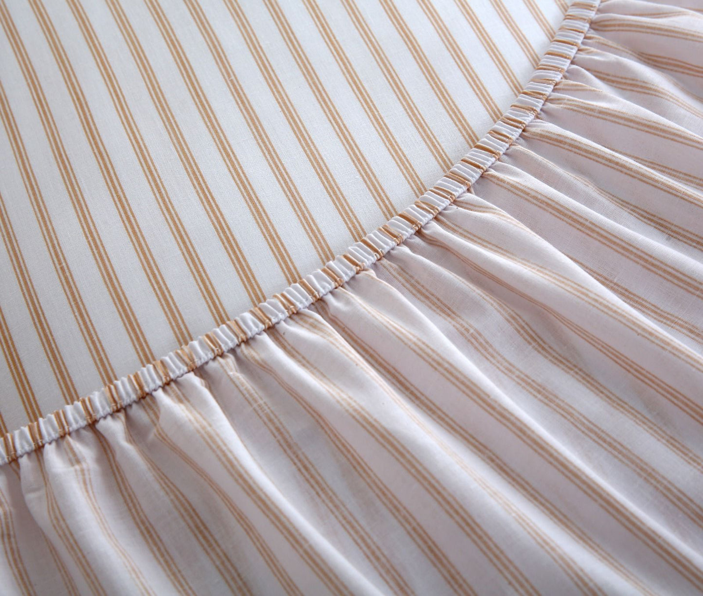 Fitted Bed Sheet- PFT012 Fitted Sheets Apricot