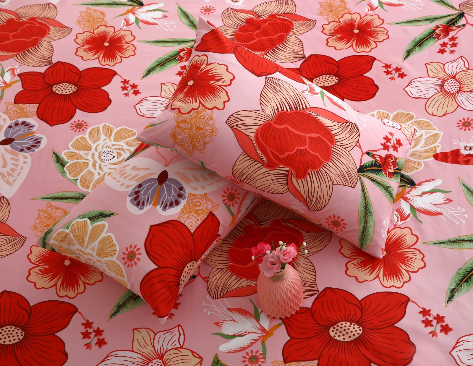 Fitted Bed Sheet- PFT017 Fitted Sheets Apricot