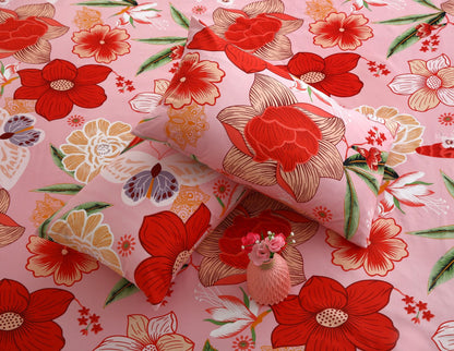 Fitted Bed Sheet- PFT017 Fitted Sheets Apricot