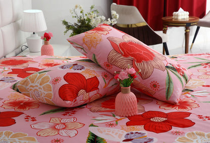 Fitted Bed Sheet- PFT017 Fitted Sheets Apricot