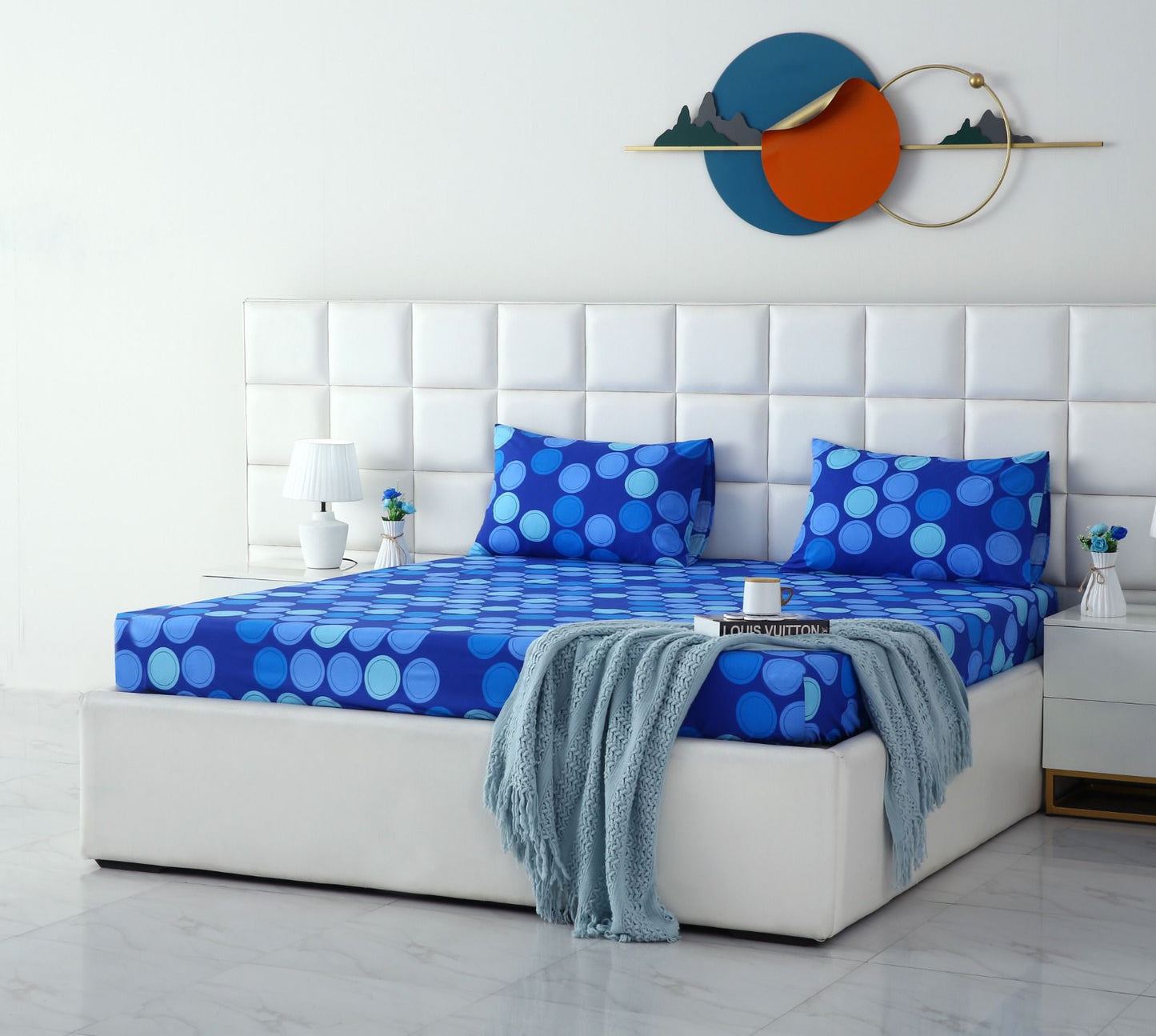 Fitted Bed Sheet- PFT018 Fitted Sheets Apricot