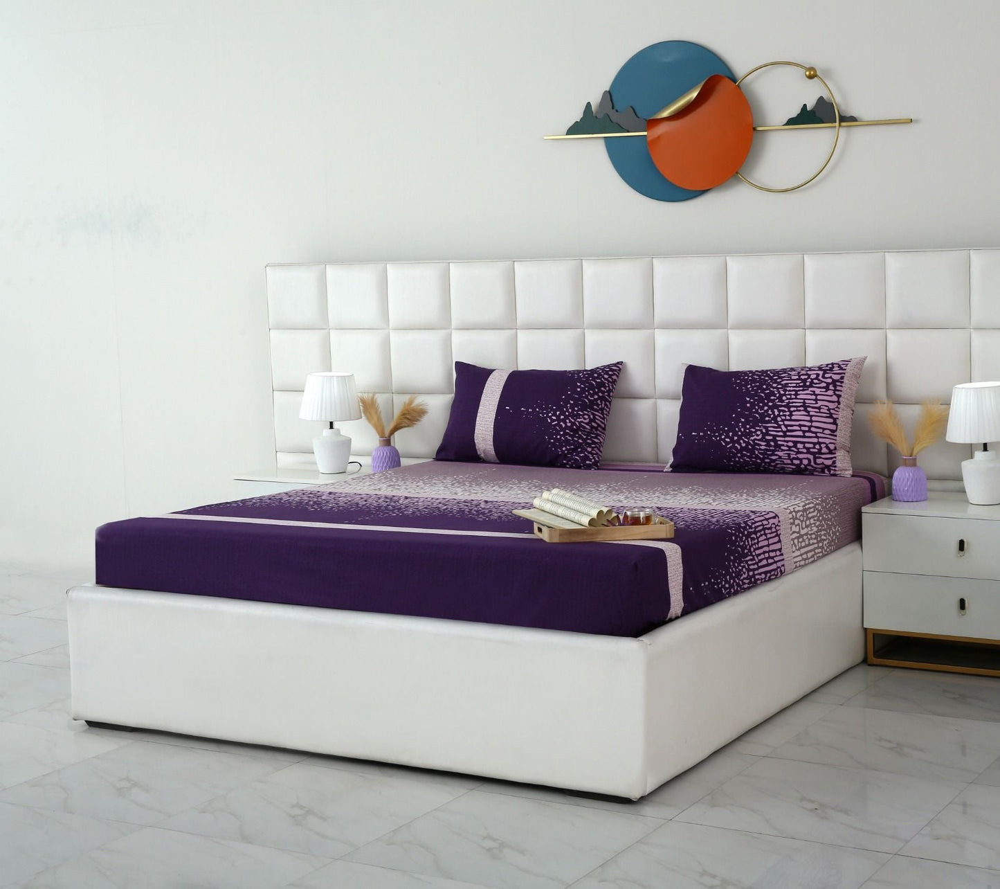 Fitted Bed Sheet- PFT020 Fitted Sheets Apricot
