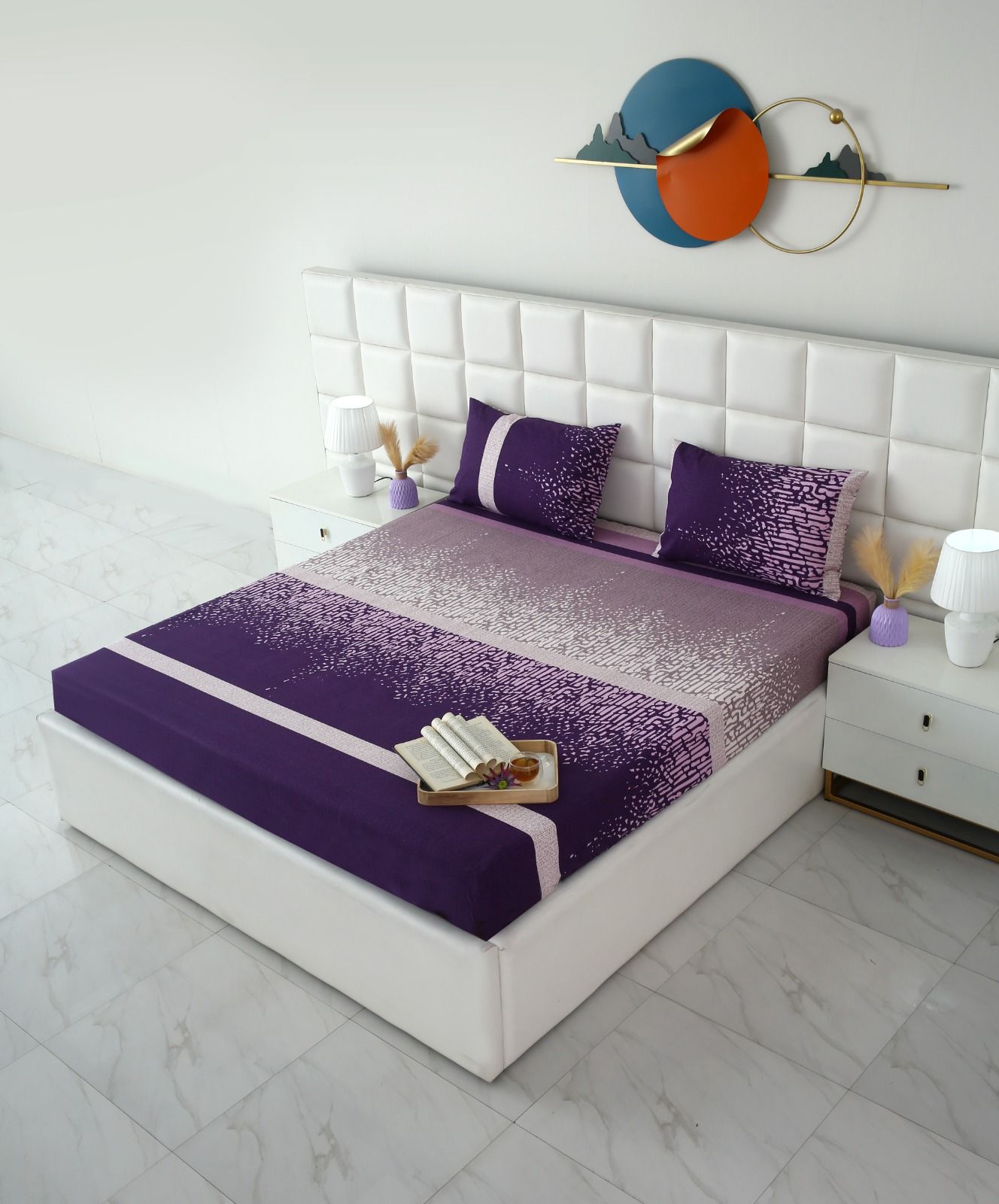 Fitted Bed Sheet- PFT020 Fitted Sheets Apricot