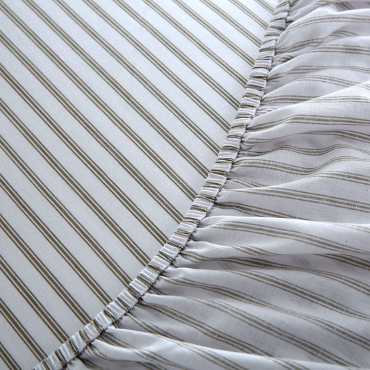 Fitted Bed Sheet- PFT014 Fitted Sheets Apricot