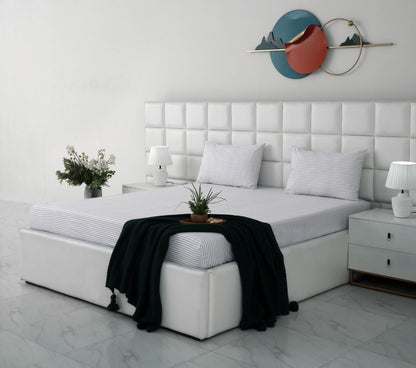 Fitted Bed Sheet- PFT014 Fitted Sheets Apricot