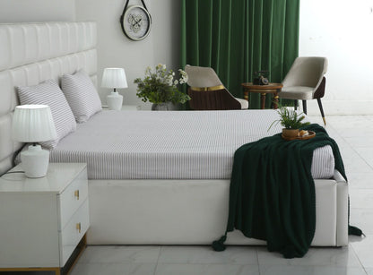 Fitted Bed Sheet- PFT014 Fitted Sheets Apricot