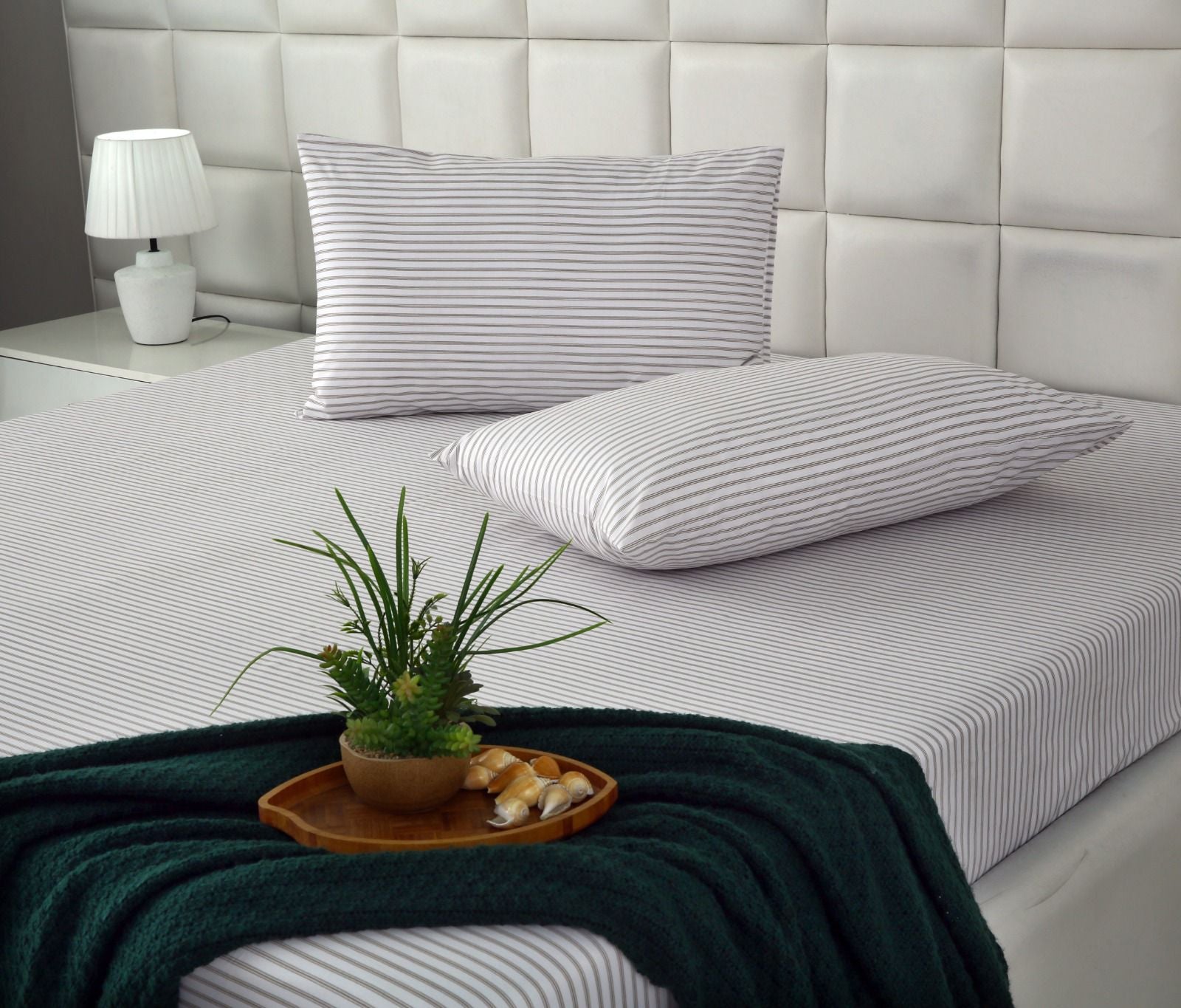 Fitted Bed Sheet- PFT015 Fitted Sheets Apricot