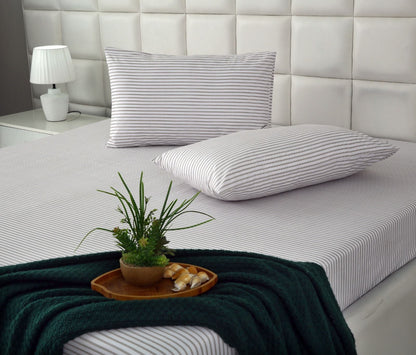 Fitted Bed Sheet- PFT015 Fitted Sheets Apricot