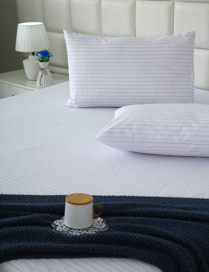 Fitted Bed Sheet- PFT015 Fitted Sheets Apricot