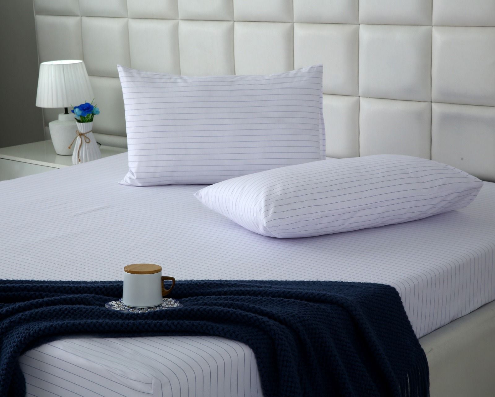 Fitted Bed Sheet- PFT015 Fitted Sheets Apricot