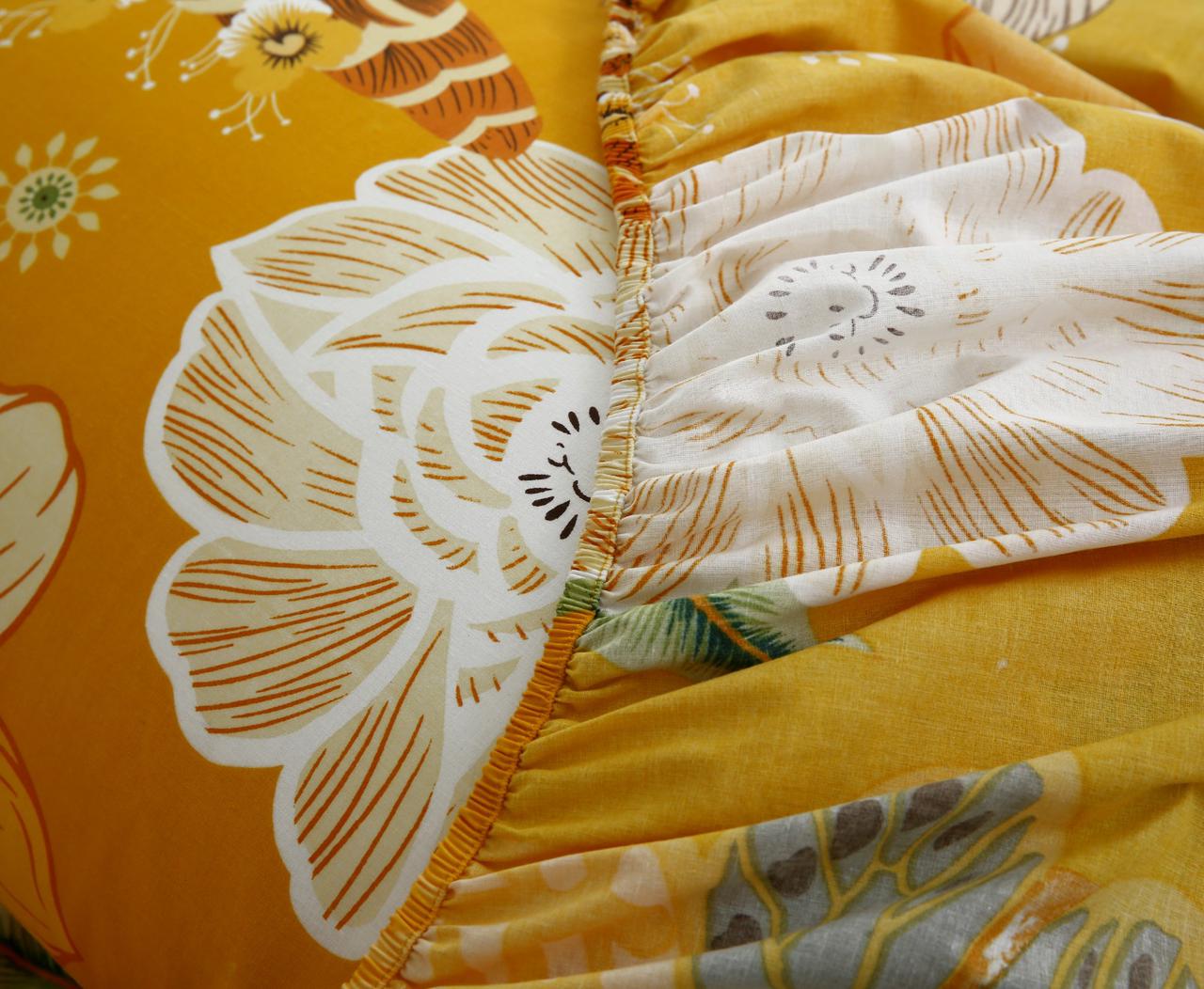 Fitted Bed Sheet- PFT021 Fitted Sheets Apricot