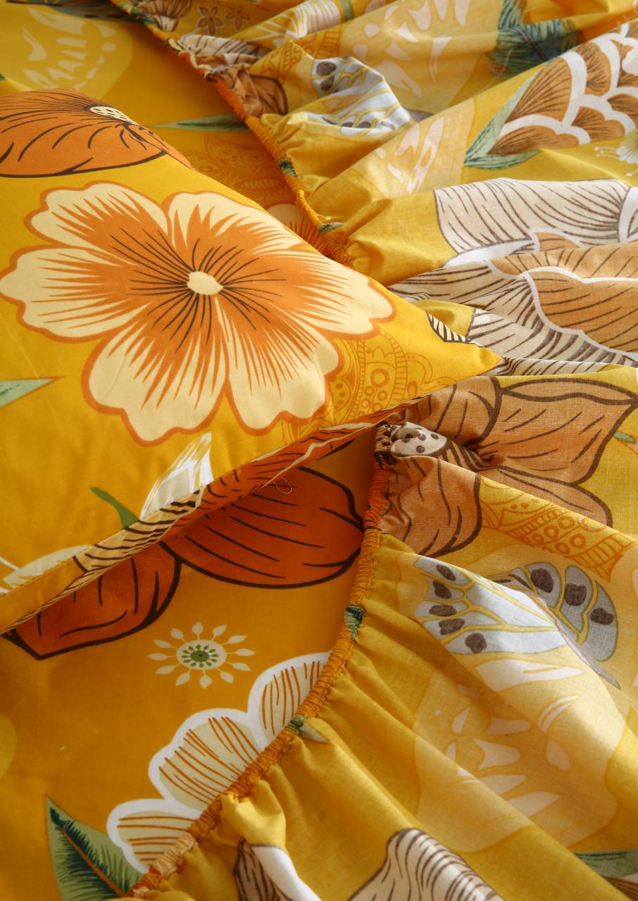 Fitted Bed Sheet- PFT021 Fitted Sheets Apricot