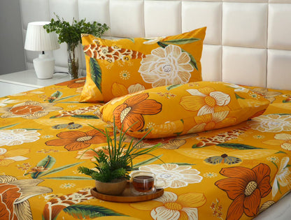 Fitted Bed Sheet- PFT021 Fitted Sheets Apricot