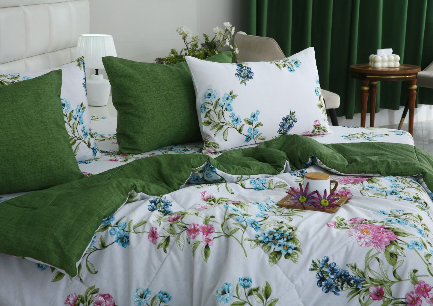 6 PCs Summer Comforter Set- COM006