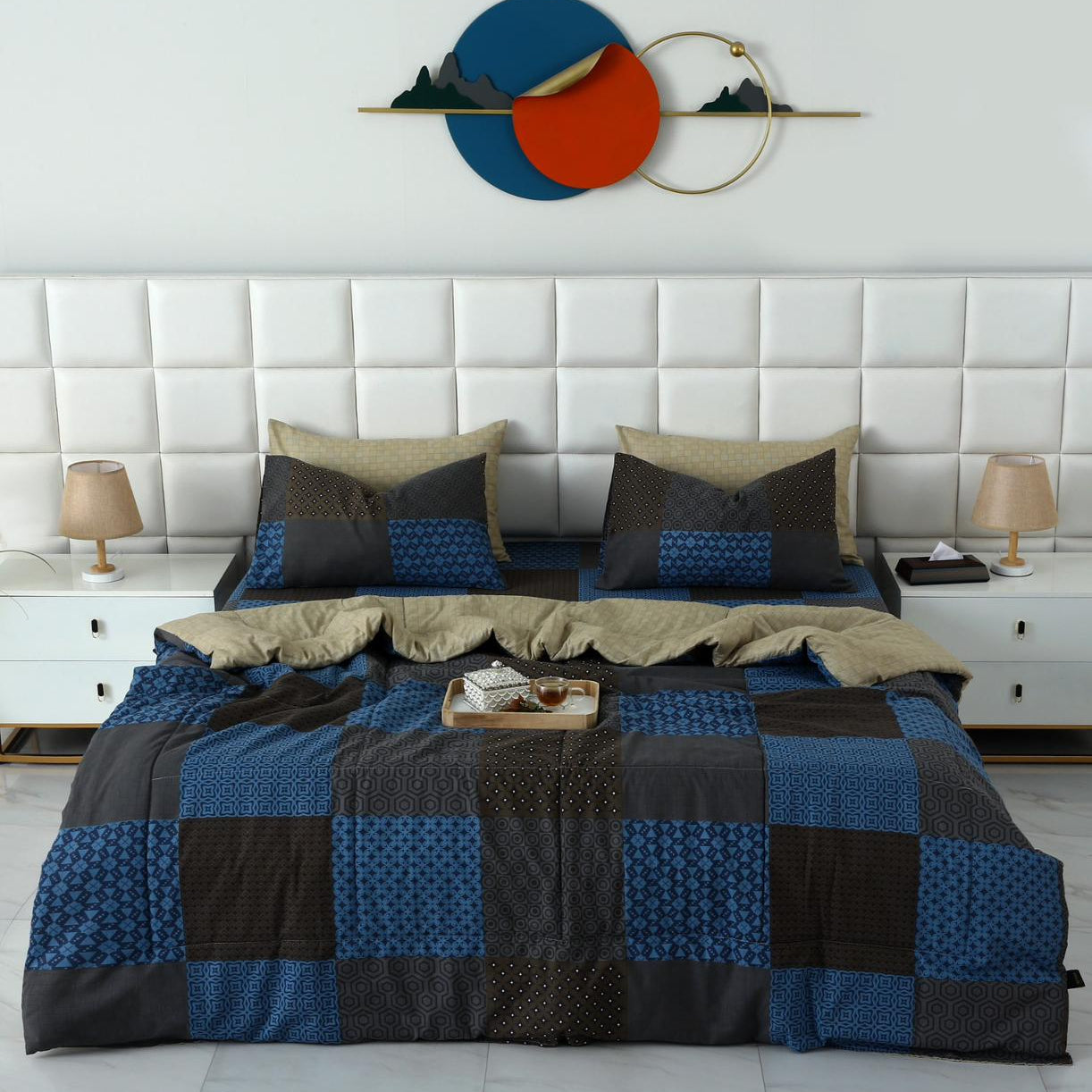 6 PCs Summer Comforter Set- COM001