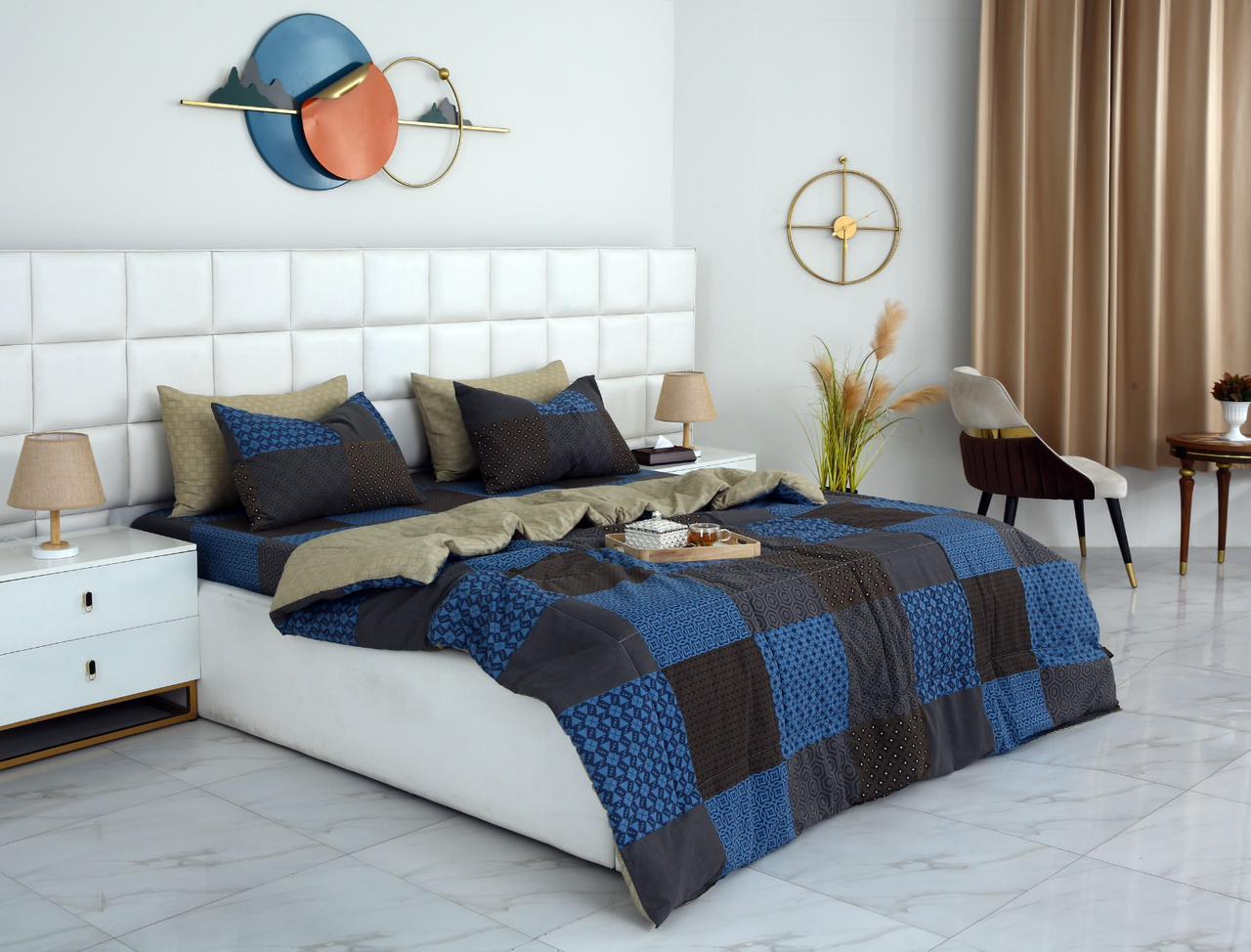 6 PCs Summer Comforter Set- COM001