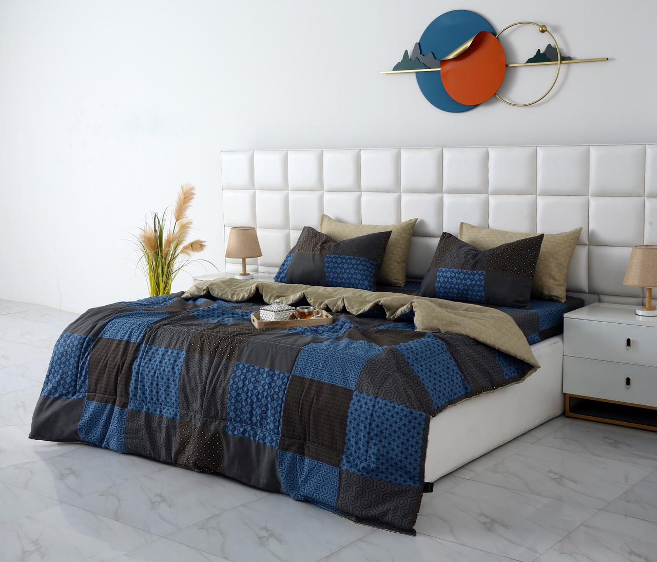 6 PCs Summer Comforter Set- COM001