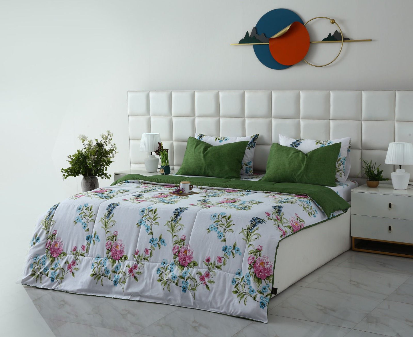 6 PCs Summer Comforter Set- COM006