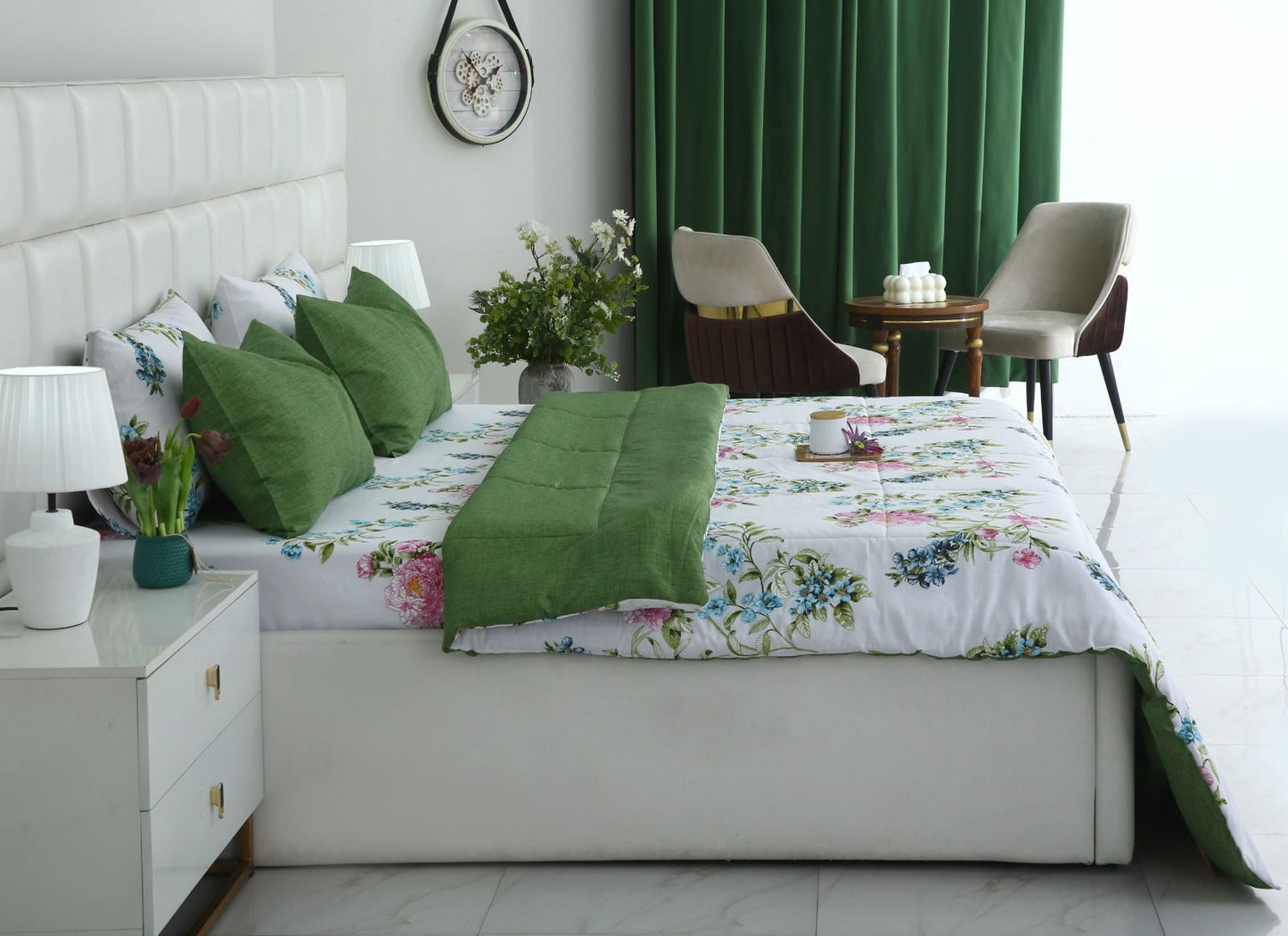 6 PCs Summer Comforter Set- COM006
