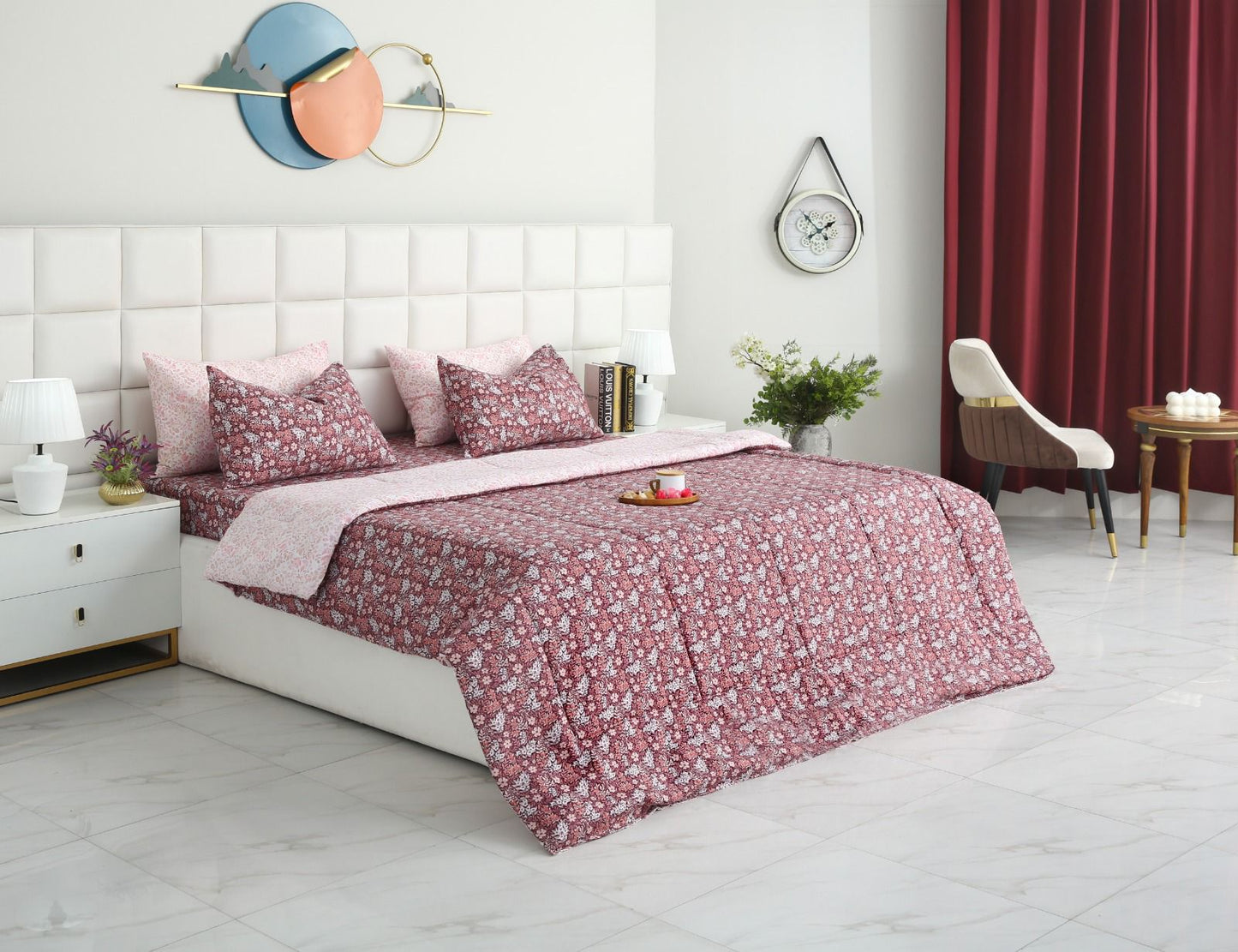 6 PCs Summer Comforter Set- COM003