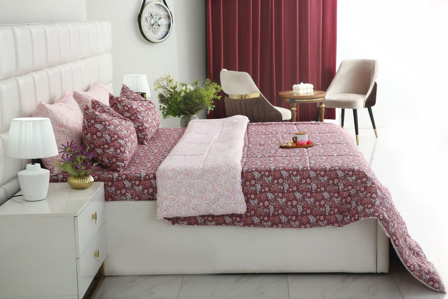 6 PCs Summer Comforter Set- COM003