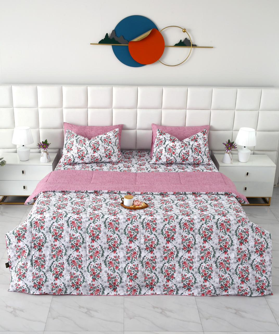 6 PCs Summer Comforter Set- COM005
