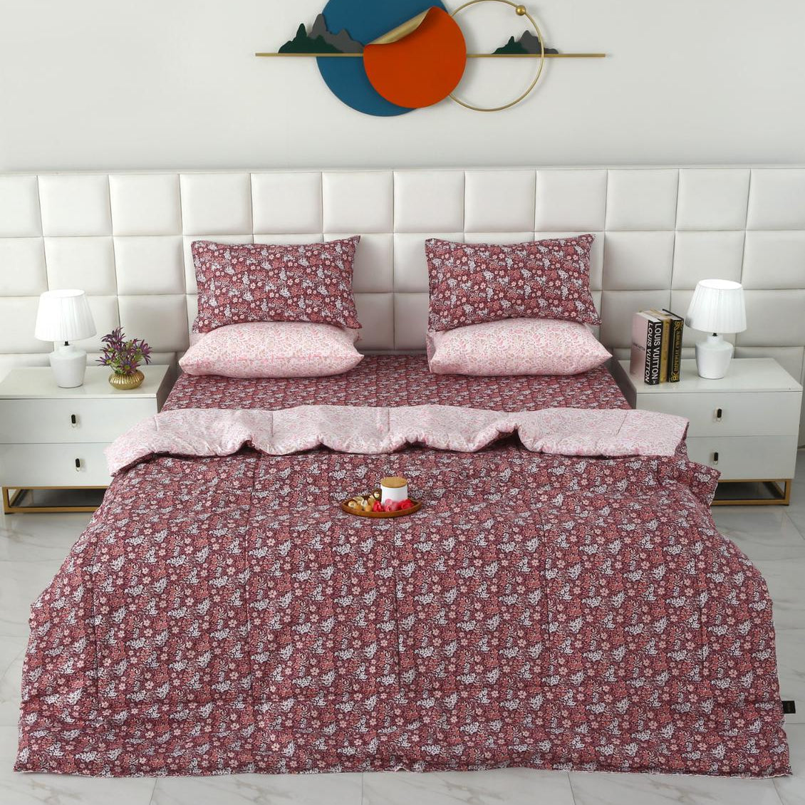 6 PCs Summer Comforter Set- COM003