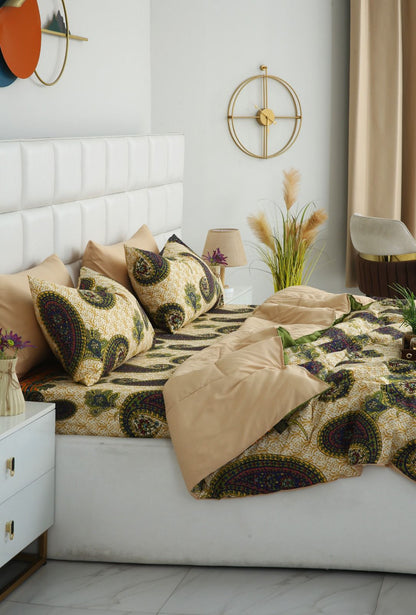 6 PCs Summer Comforter Set- COM004