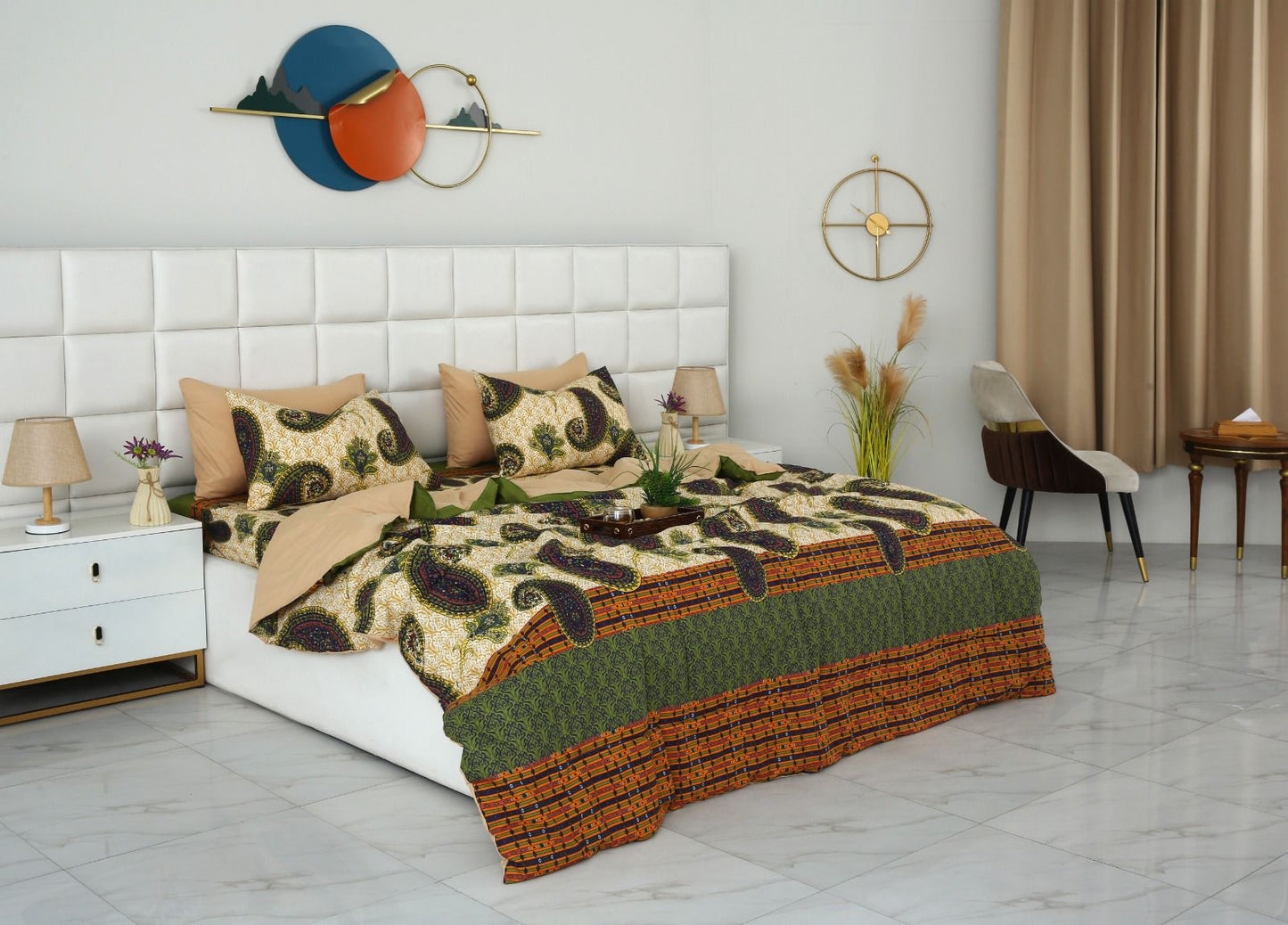 6 PCs Summer Comforter Set- COM004