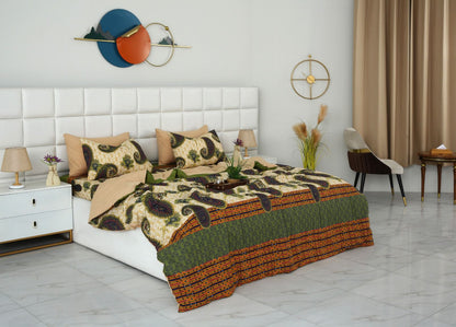 6 PCs Summer Comforter Set- COM004