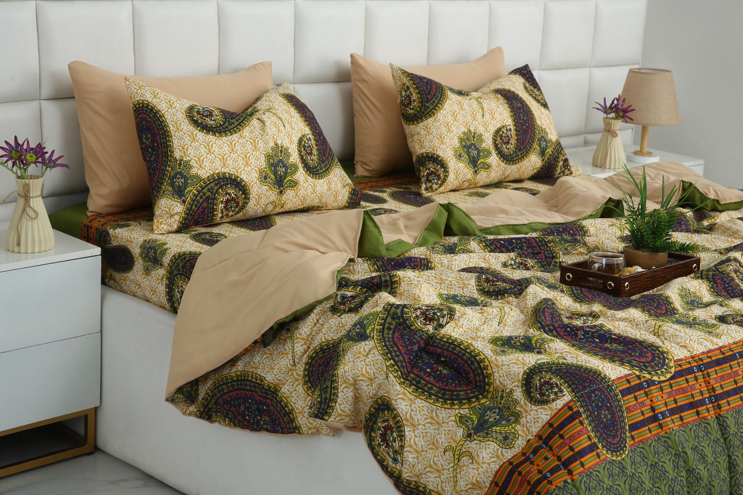 6 PCs Summer Comforter Set- COM004