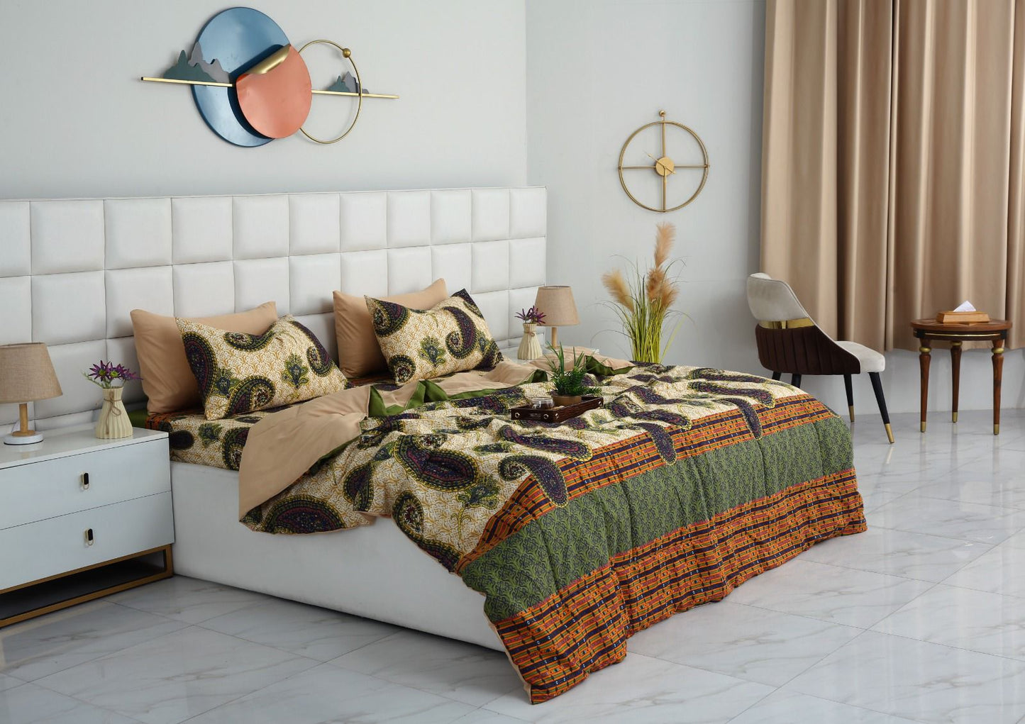 6 PCs Summer Comforter Set- COM004