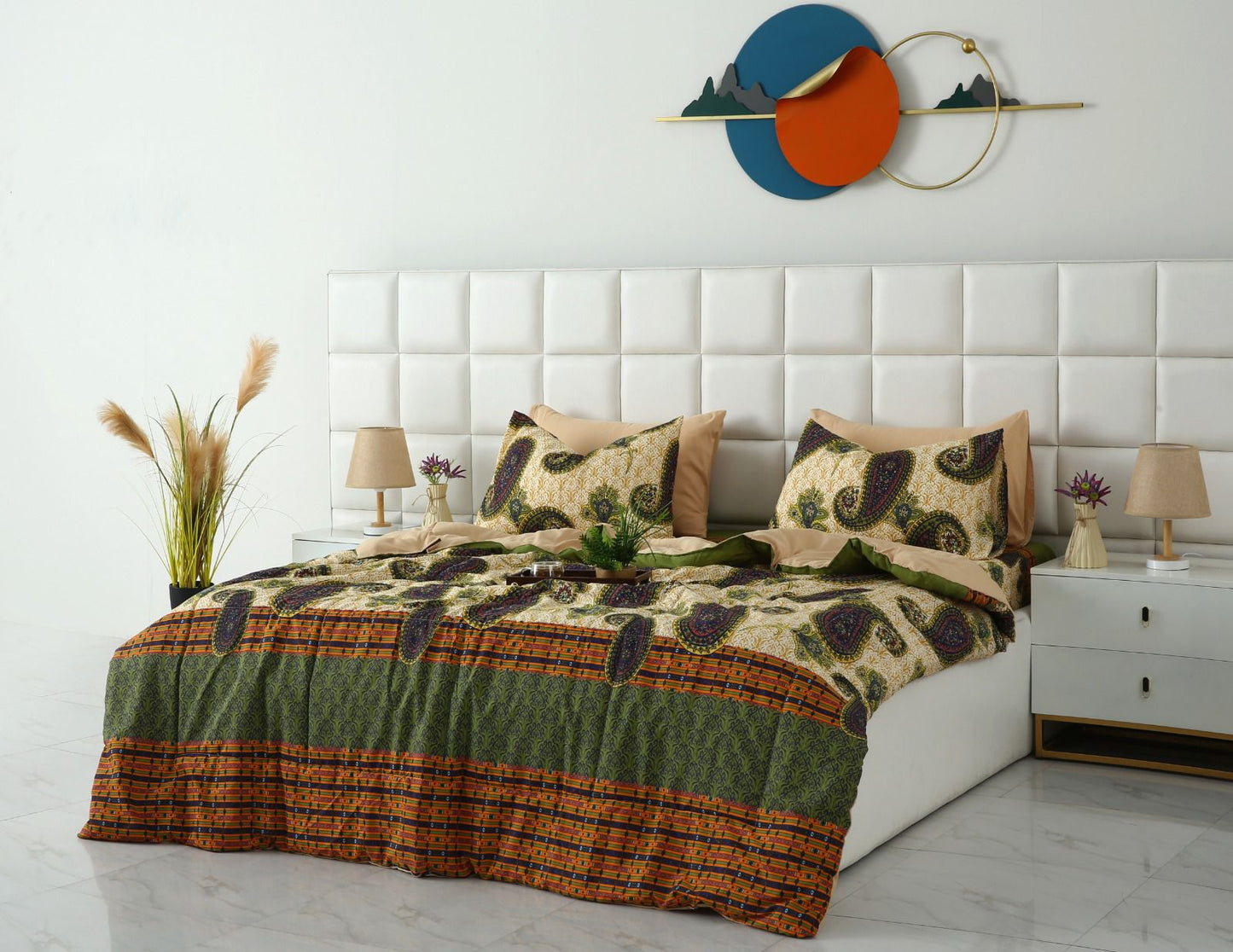 6 PCs Summer Comforter Set- COM004
