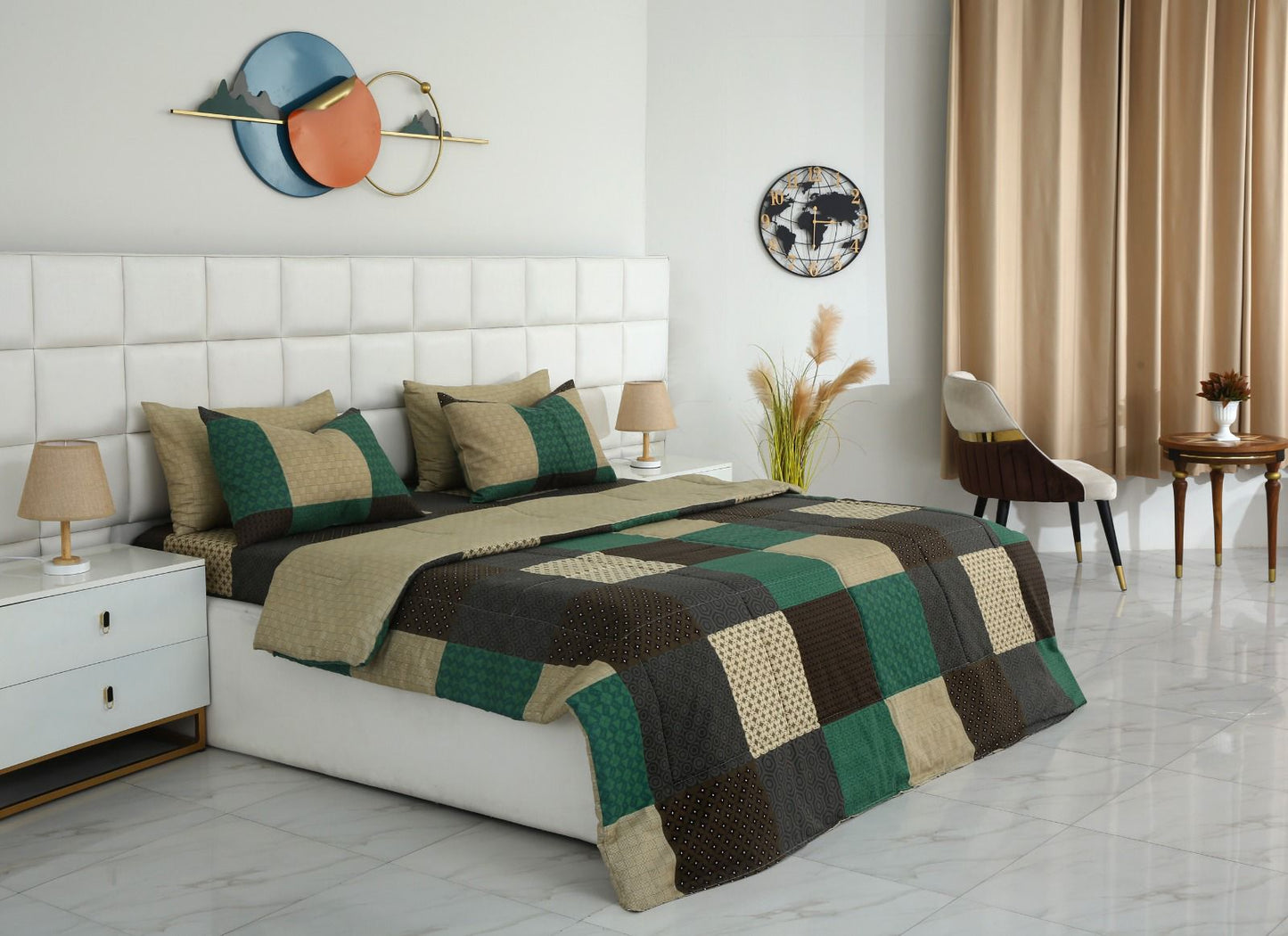 6 PCs Summer Comforter Set- COM002